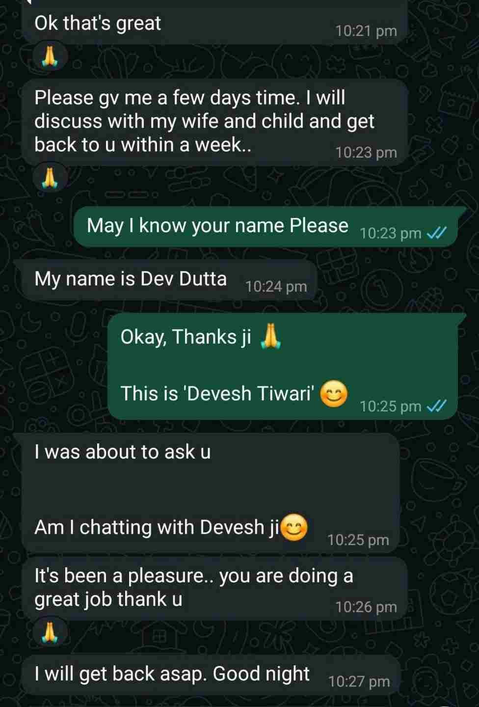 Nagarjuna Travels Customer Testimonial 33